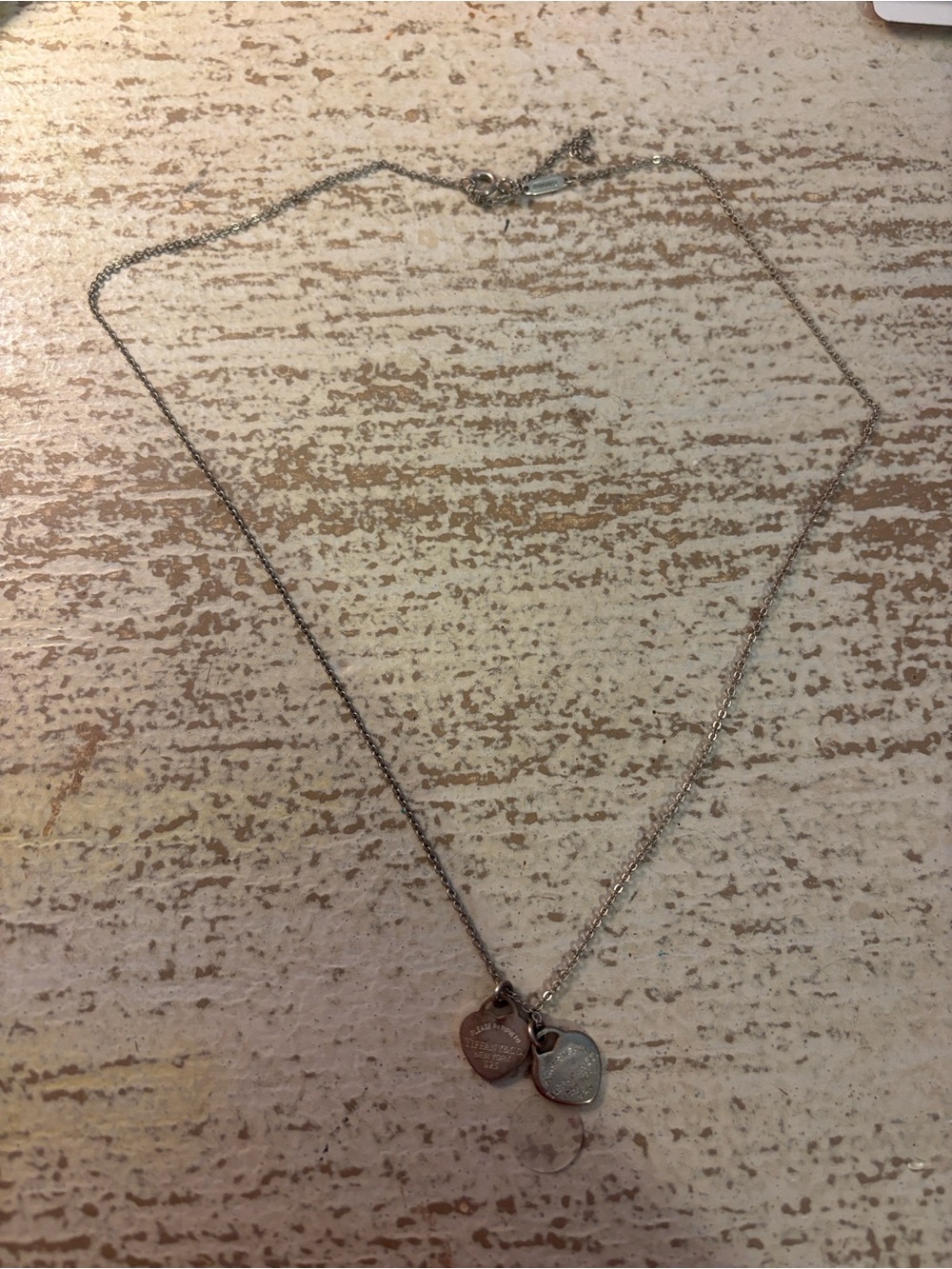 Silver heart necklace